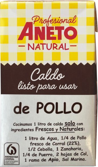 CALDO DE POLLO ANETO 1L CAJA 6UND