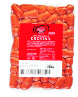 SALCHICHAS COCKTAIL 1,3KG ARGAL 