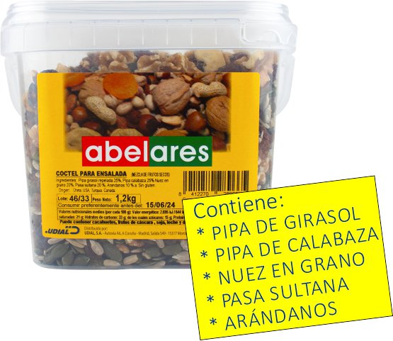 CUBO FSECOS ENSALADA ABELARES 1,2KG