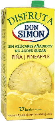 ZUMO PIÑA D.SIMON 1L X 12UD S/AZUCAR