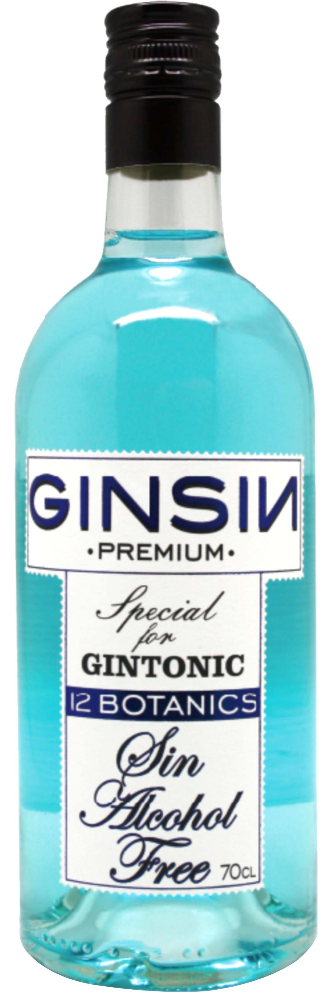 GINSIN 12BOTANICOS AZUL 70CL