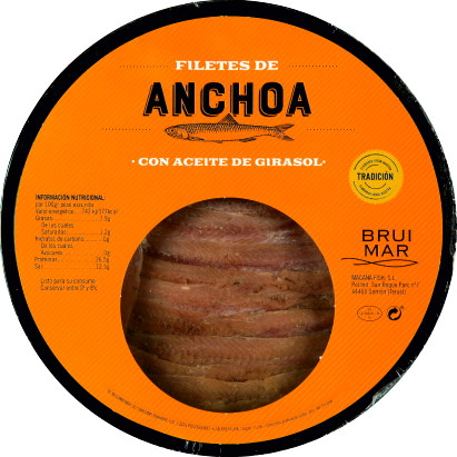 FILETE ANCHOA GIRASOL TARRINA 800GR 