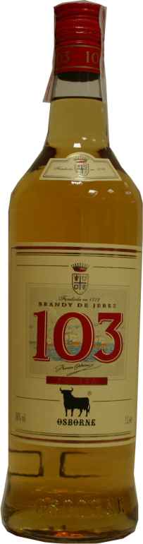 BRANDY 103 ETIQ. BLANCA 70CL