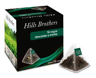 PIRAMIDE TE NEGRO CHOCOLATE MENTA 15UND