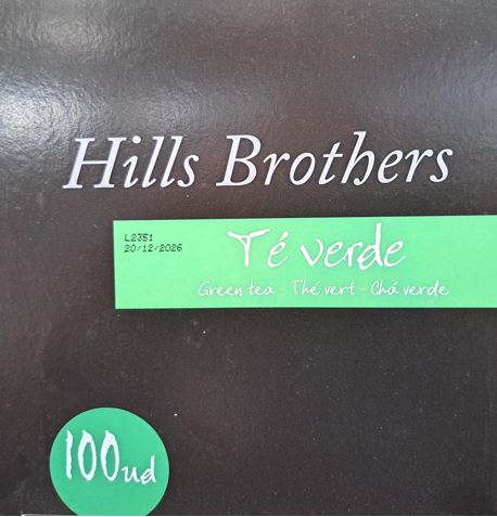 TE VERDE H.BROTHERS S/FUNDA 100UDS